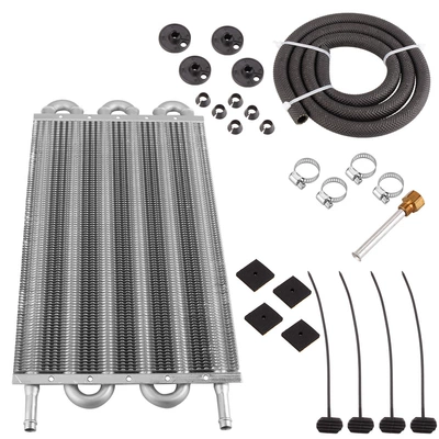 10 rows oil cooler, Soyutma sisteminin digər hissələri - 6-rows-silver