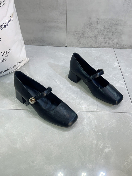 French vintage thick-heeled Mary Jane women's shoes 2025 autumn new…