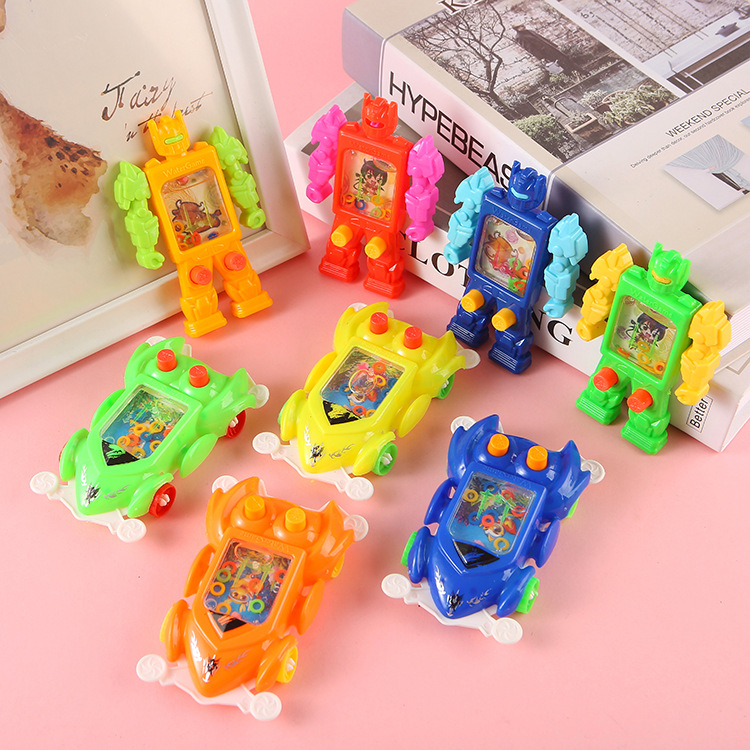 Juego de juguete para niños anillo máquina de agua juguete clásico nostálgico máquina de agua Navidad juguete de mano pequeño regalo