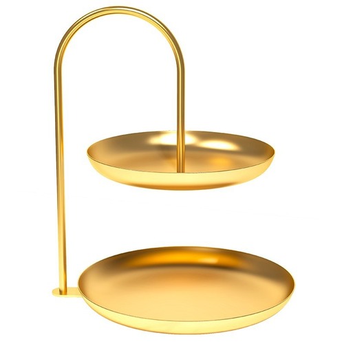 Snack fruit plate light luxury home living room coffee table front desk double layer snack candy box plate high-end exquisite tray