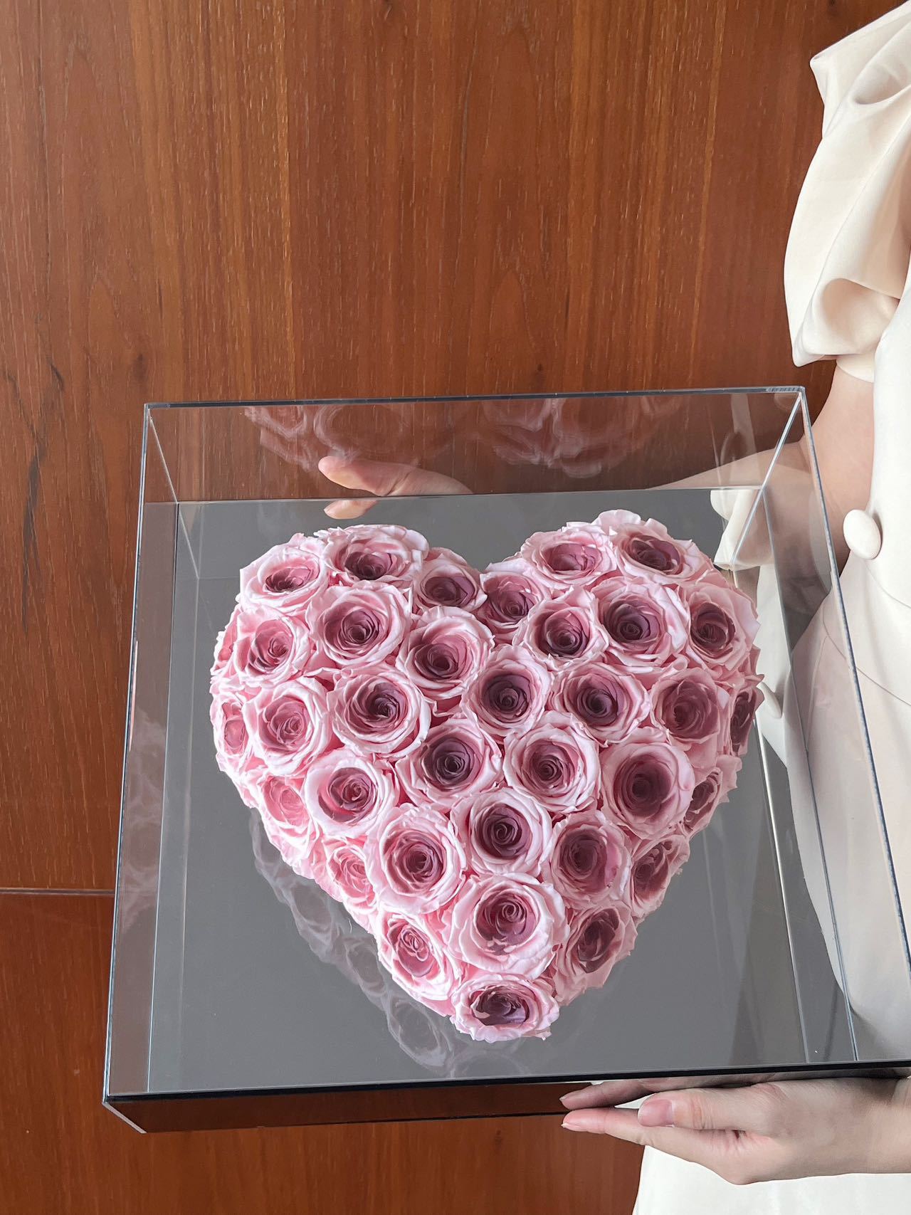 큰 거울 사랑-핑크 매화