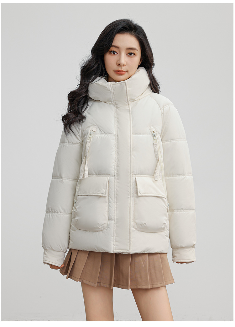 Russian new winer plus size for women's casual warmh, hickened and enlarged pocke hooded coon wholesale Down_voghion.com