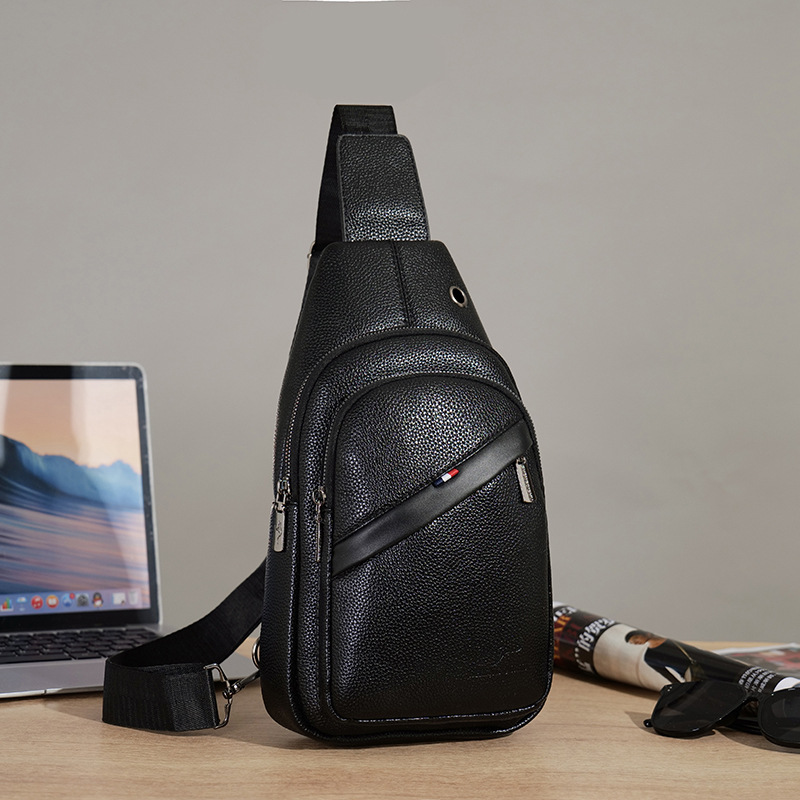 Bolso de hombre Bolso de pecho para hombre Bolso de mensajero de sentido avanzado Bolso de pecho Bolso de hombro para hombre Marca de moda Bolso de cuero para hombre Mochila para hombre