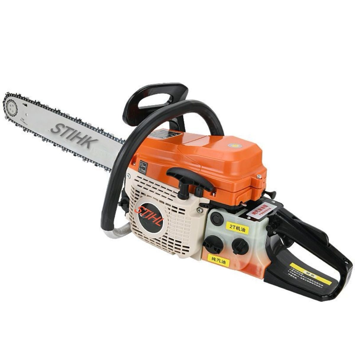 新款大功率汽油锯伐木锯原装纯汽油油锯小型家用链锯亚马逊跨境