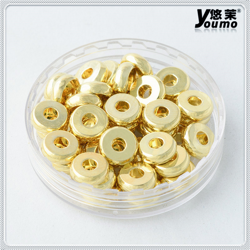 Separador de latón al por mayor, hebilla de cola, hebilla de cobre, junta de cobre, ábaco de cobre, hebilla de cuentas, pulsera, joyería de bricolaje con cuentas sueltas