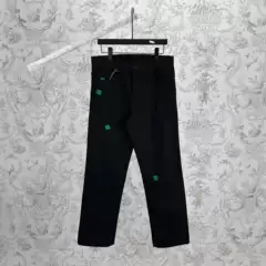 In Stock High-End DO Edition New Green Four-Leaf Clover Embroidered Straight-Leg Jeans High-Street Trendy Casual Long Pants