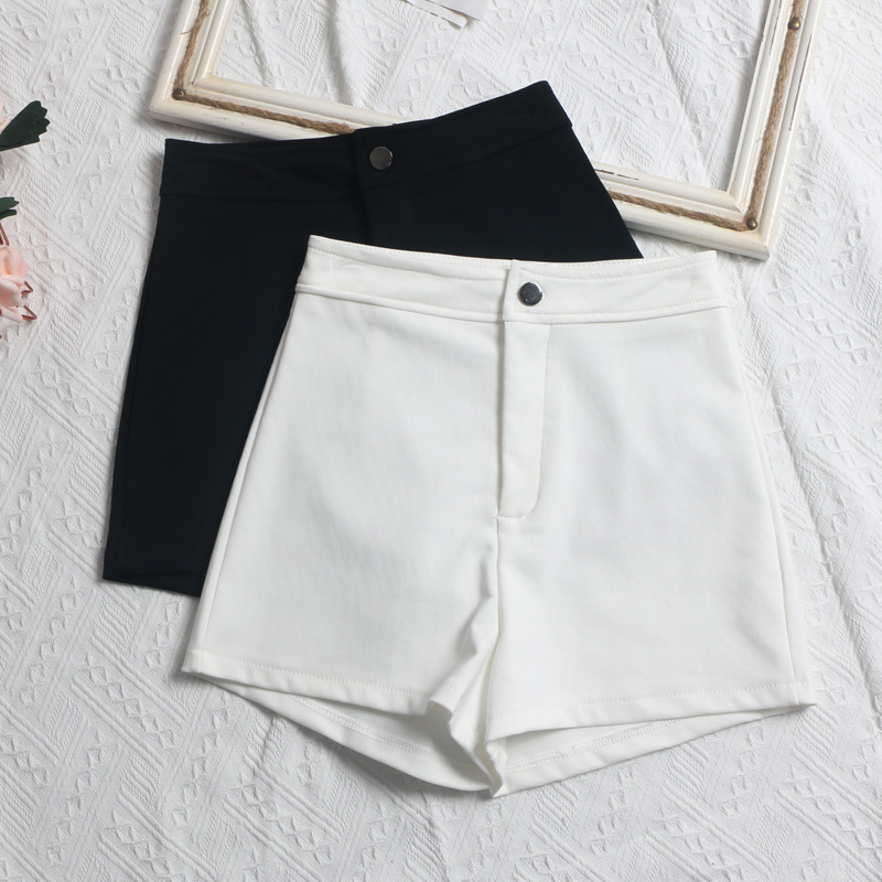 Running Volume Outer Wear Tight Bottoming Hot Pants High Waist A- shaped Elastic Hip Lower Body Missing Suit Shorts 9202