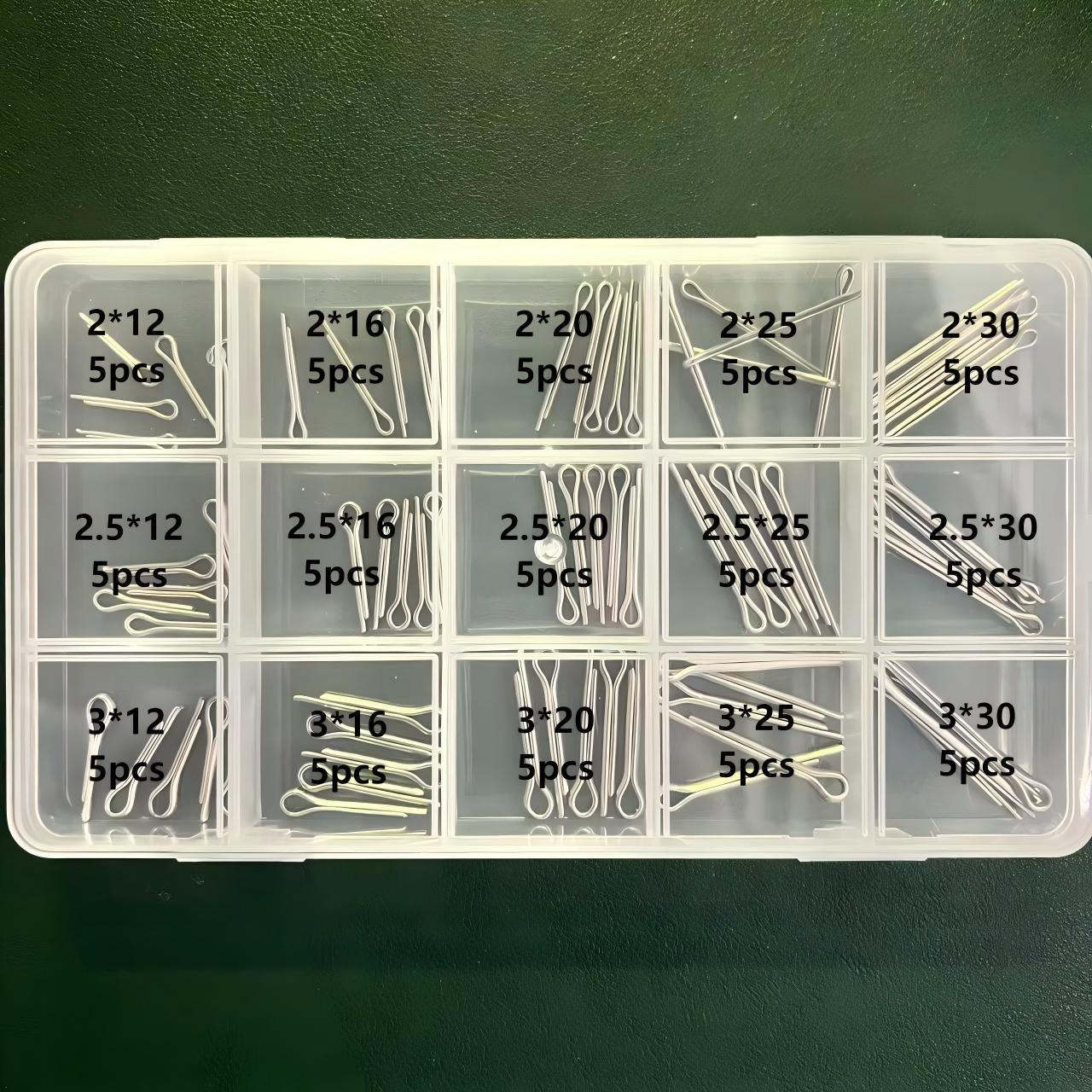 304不锈钢开口销卡销哨子国标GB91发夹销U形销套装大全M2M2.5M3