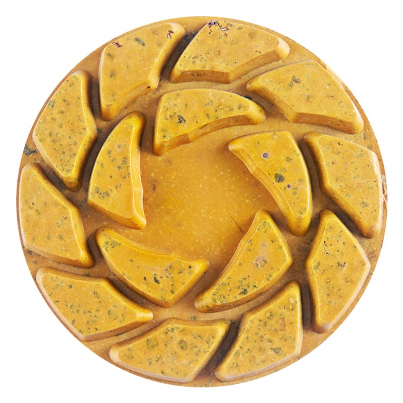 Espesado de tres pasos de molienda de agua hoja de mármol granito terrazo piso rectificadora piedra renovación pulido hoja de pulido