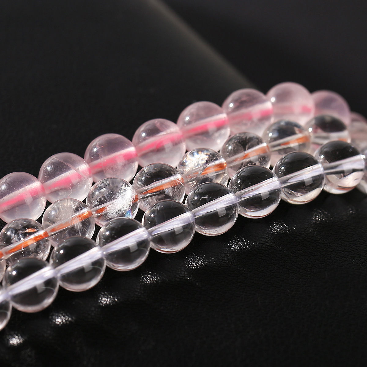 Colección de perlas de cristal natural super siete perlas de cristal de fresa cristalina pulsera cuentas DIY accesorios de joyería perlas