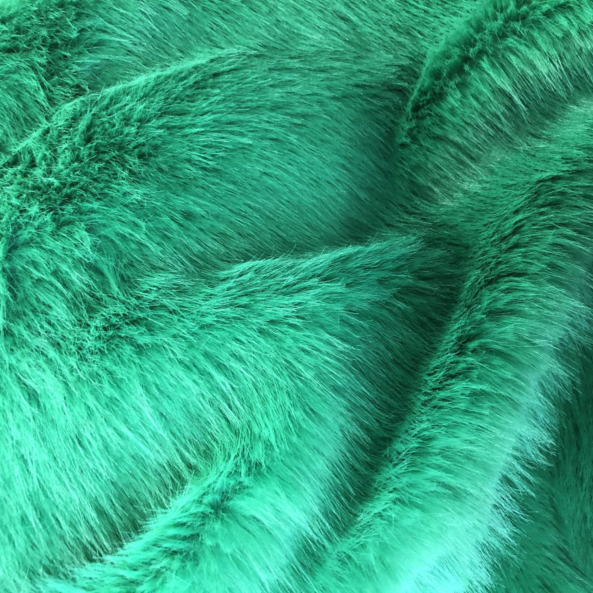 Filamento dorado de peluche largo seco pelo de zorro alto y bajo pelo de visón agudo abrigo abrigo de mujer tela de piel