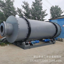销售二手河沙三回程滚筒烘干设备矿砂三筒干燥机锯末烘干设备季发