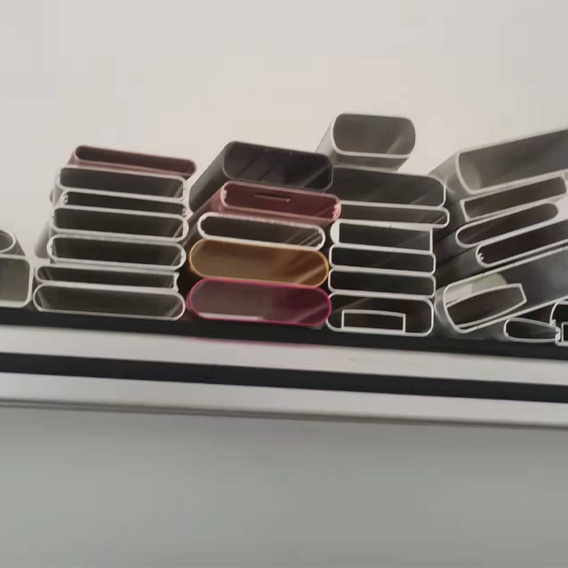 挤压厂来图挤压压高精密充电宝外壳铝型材椭圆管铝材电子外壳加工