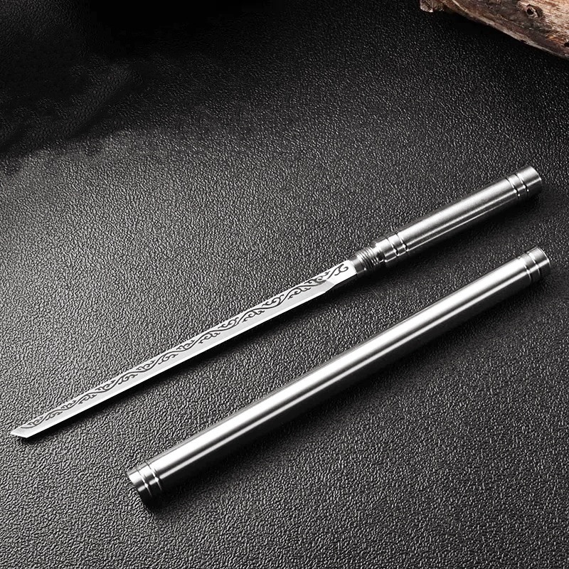 户外全钢一体茶刀便携拆快递刀钢制手把肉小刀多功能锋利水果刀具