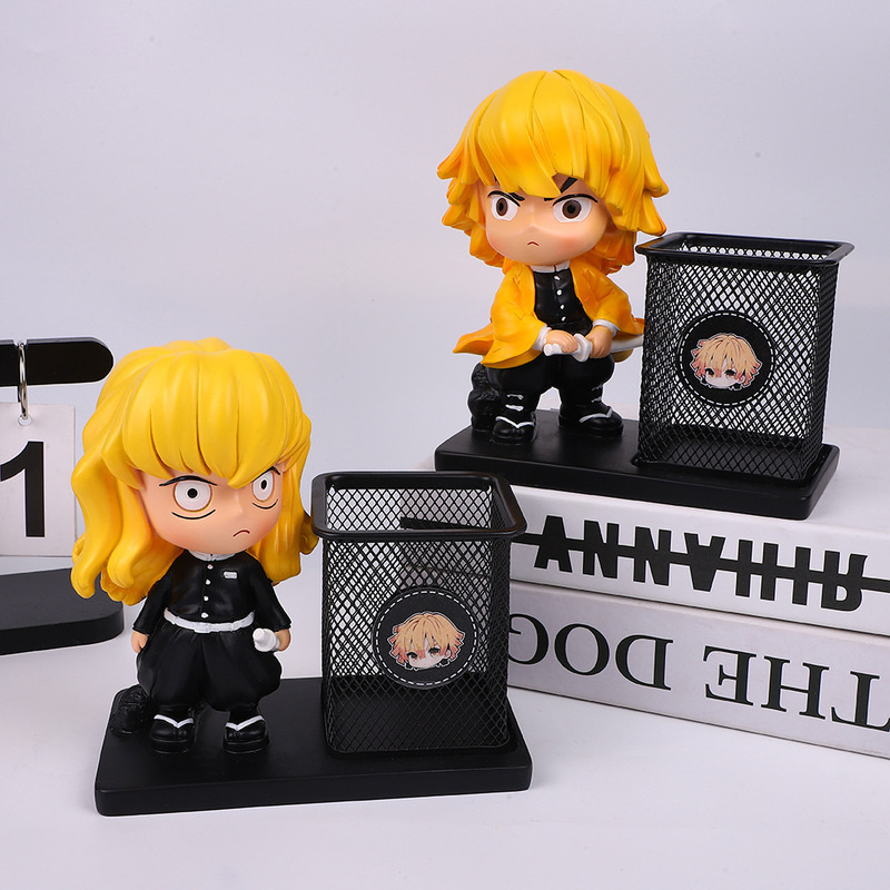 Demon Slayer Genuine Pen Holder Student Desktop Storage Box Tanjiro Nezuko Peripheral Creative Stationery Gifts