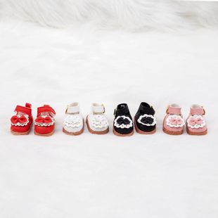17cm Labubu Macaron Wearing Small Leather Shoes Doll Ready-Made 10cm Cotton Doll with Princess Shoes Doll Dress-Up