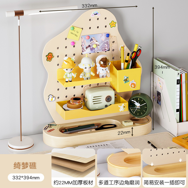 Escritorio, hueco, tablero, estante, vertical, sin perforación, accesorios magnéticos, estación de trabajo, escritorio, almacenamiento, pantalla, acabado del escritorio