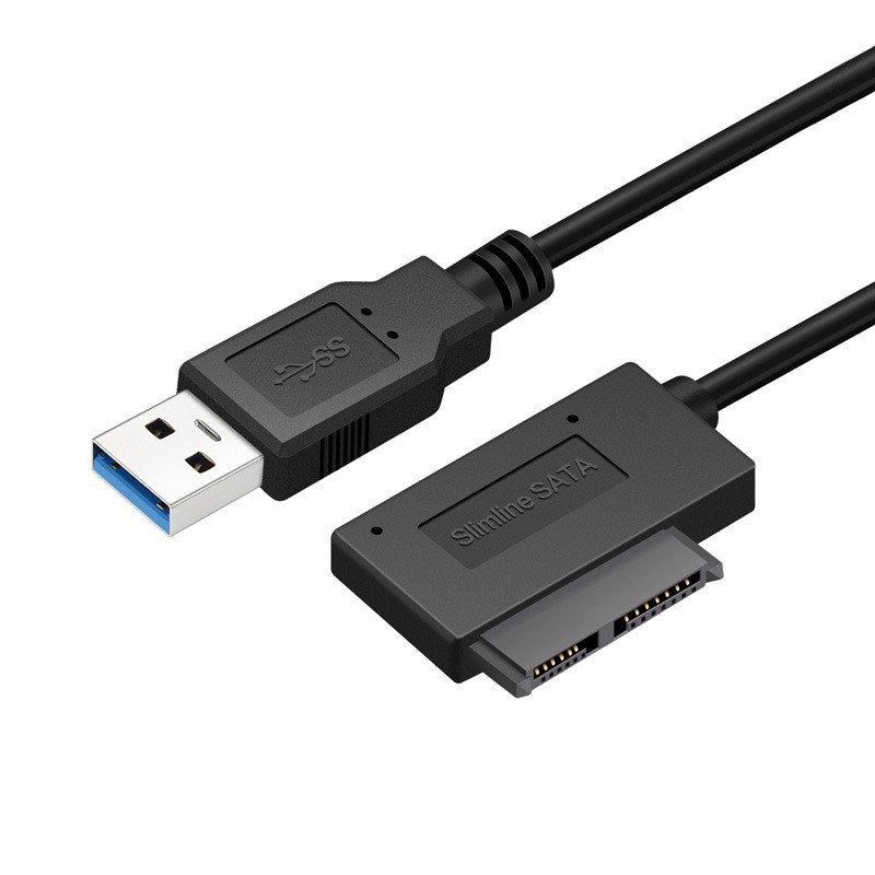 笔记本光驱SATA转usb3.0易驱线外置光驱SATA7+6usb3.0转接线SATA