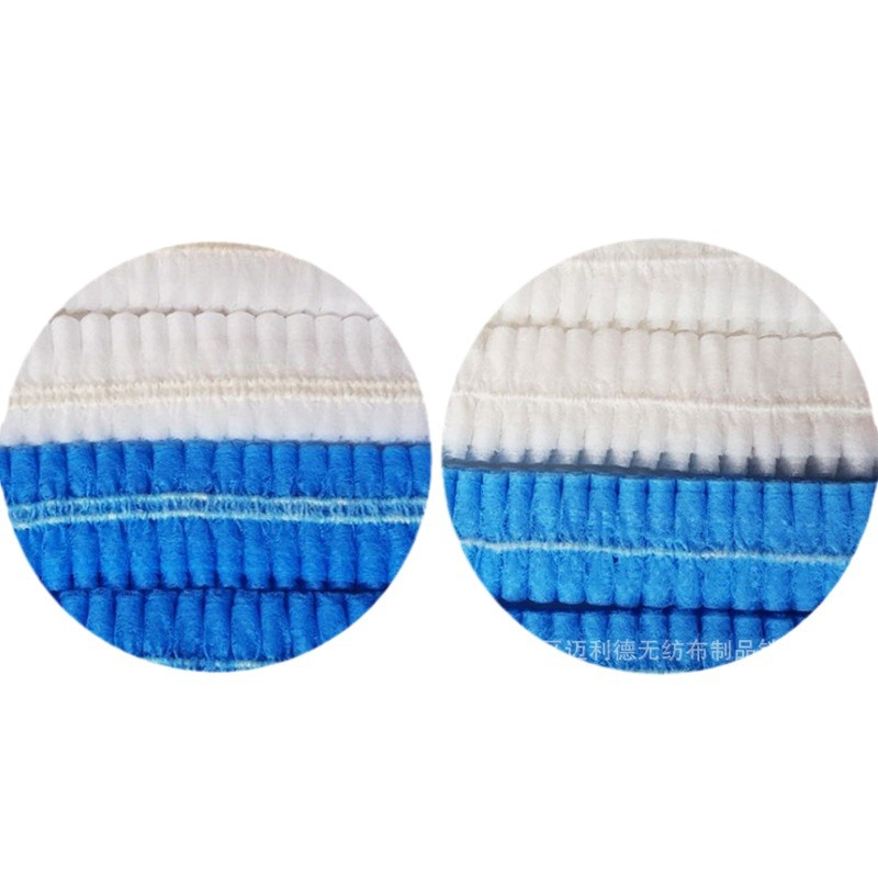 Directo de fábrica 19-21 desechable de alta calidad azul de doble costilla no tejida tira de la cabeza cubierta protectora tapa antipolvo