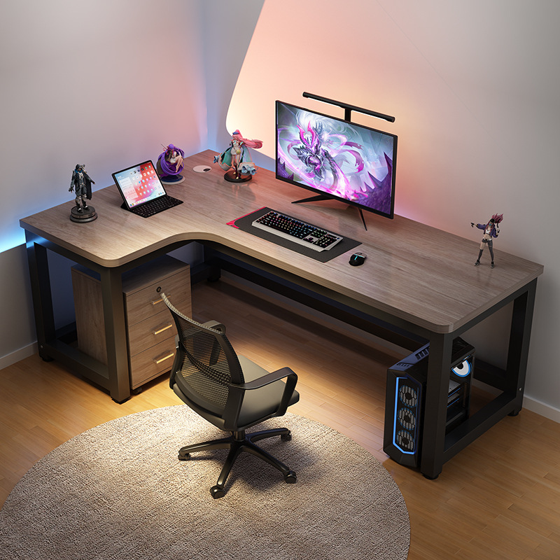 Corner Computer Table Desktop Multi-Functional Single Competition Table Corner Table Game Learning Light Luxury Desk E-Sports