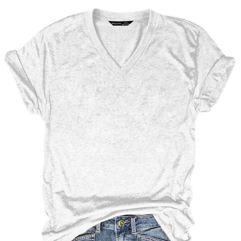 Amazon Independent Station Women's Fashionable Casual Pure Color V Neck Short-Sleeved T-Shirt (Can Be Minimum Order of Various Patterns)