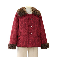 新中式妈妈冬装外套加绒加厚棉服洋气中老年女秋冬季气质国风棉袄