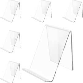 亚马逊透明亚克力书架图书展示架用于展示图片书籍工厂定制