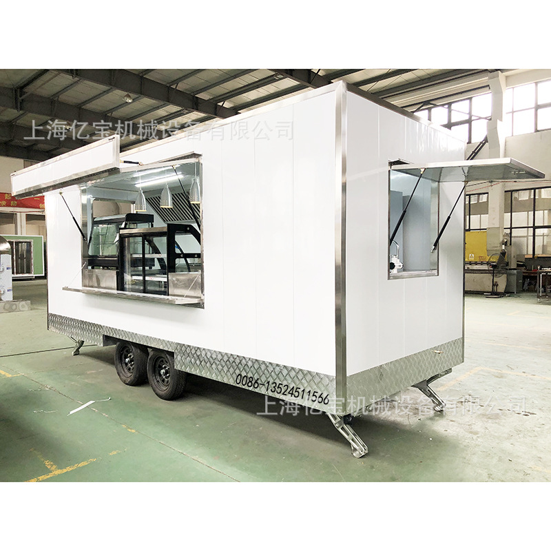 上海工厂出口中东餐车移动厨房美食餐车小吃车food trailer cart