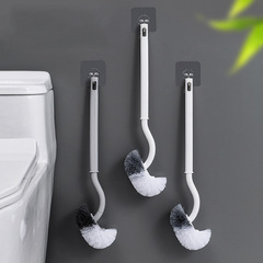 トイレブラシ クリーニングブラシ トイレブラシ プラスチック卸売 和風 S字エルボ 浴室トイレ壁掛け 死角なし