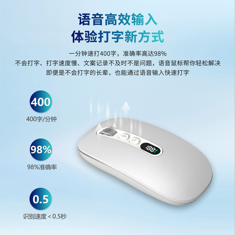 讯飞ai语音鼠标蓝牙无线办公鼠标翻译说话打字电脑通用PPT绘画|undefined