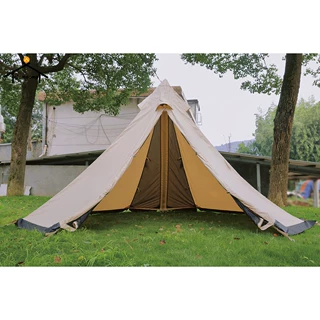 户外帐篷野营印第安纳金字塔帐篷双开门尖顶篷露营teepee tent