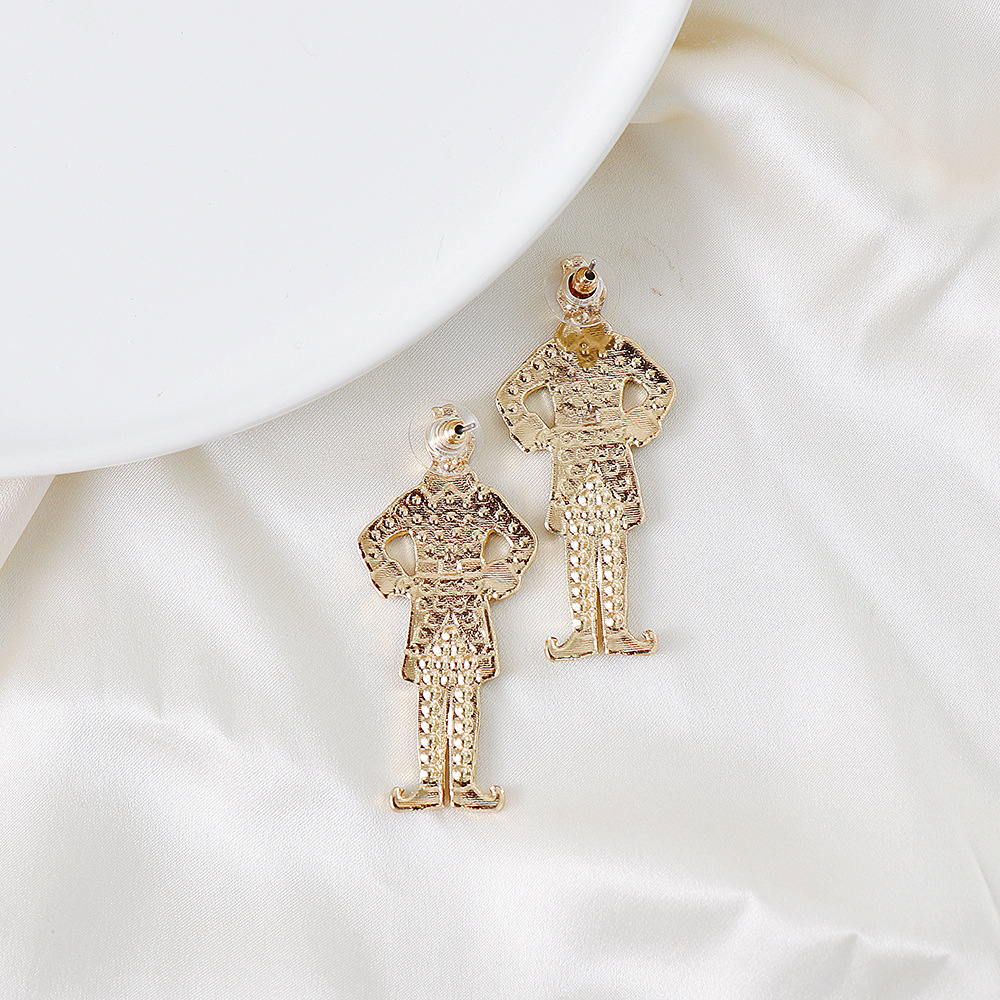 Europe and the United States New Creative Cartoon Nutcracker Earrings Wholesalepicture6