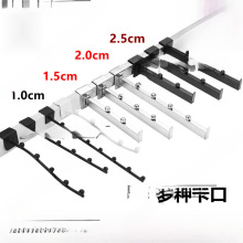 服装店卡方管上墙地摊挂钩挂珠货架5珠7连珠货架正挂衣服展示架勾