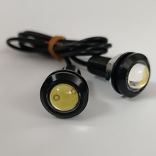 汽车摩托车鹰眼灯18MM常亮款 日间行车灯LED超薄高亮改装厂家直销