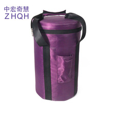 紫色便携式手持包圣杯包水晶钵包音乐碗包水晶钵收纳手提包