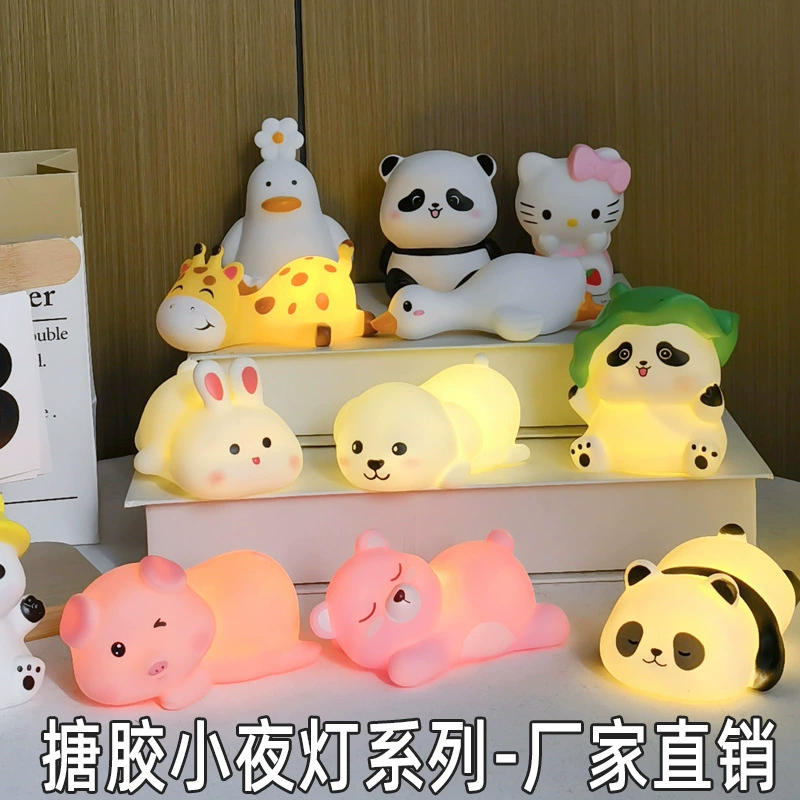 Трансграничная эмаль мультфильм животных ночник детский мультфильм день рождения торт украшения десерт стол украшения плагин оптом