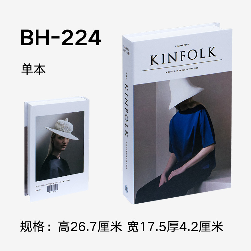 Nordic moderno libro falso plegable Inglés simulación libro accesorios de decoración libro Hotel hogar suave decoración libro