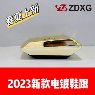 Zhengda heel sole 135-6014 New 2023 electroplated low heel ladies heel