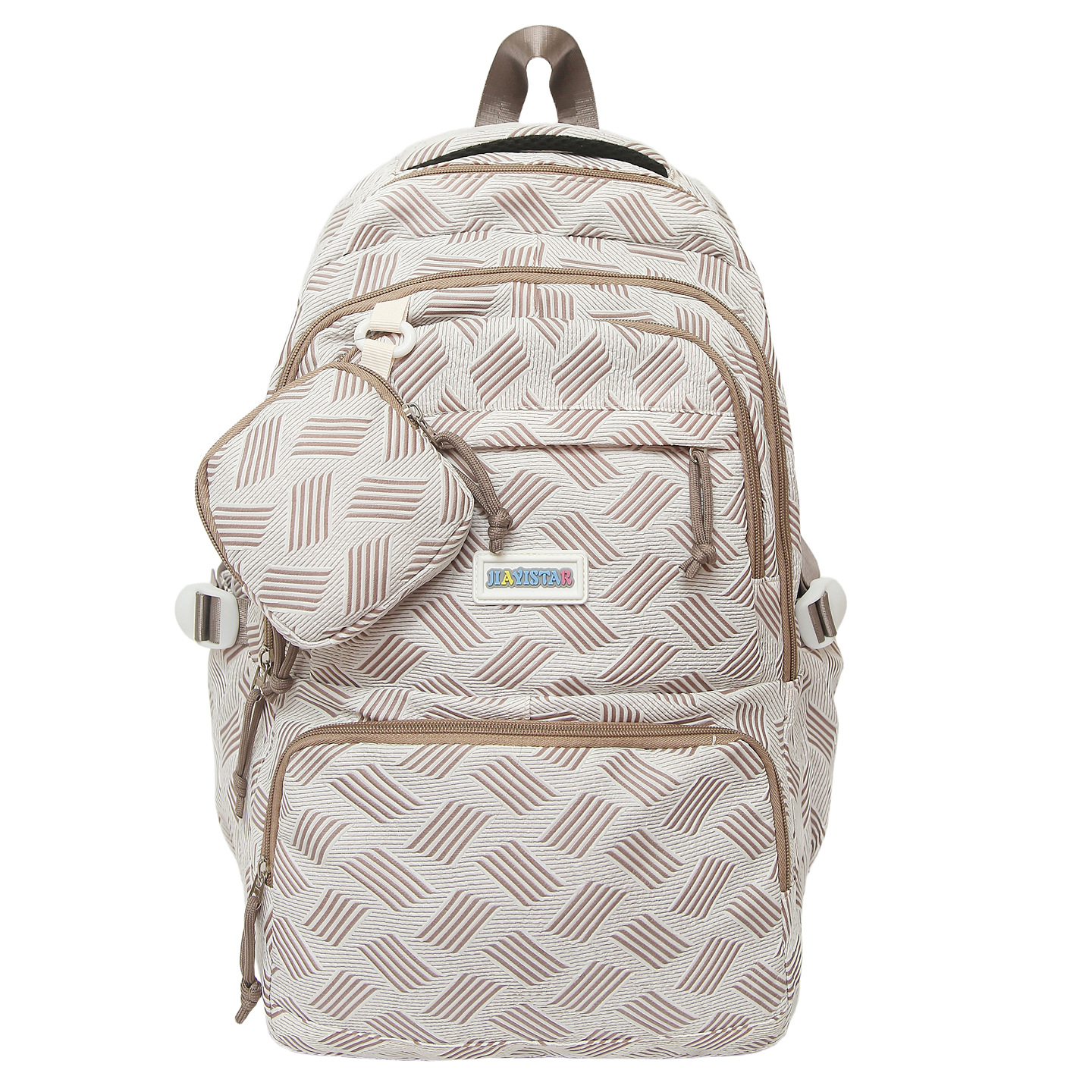Mochila ligera de gran capacidad JIAYISTAR nueva moda mochila casual simple, alta belleza, mochila universal image 7