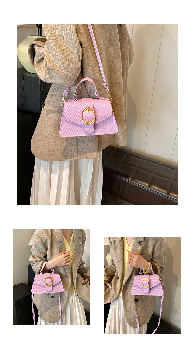 Cross-border wholesale niche design commuter crossbody bag for women 2024, fashionable and versatile women's single-shoulder armpit small square bag Item Picture
