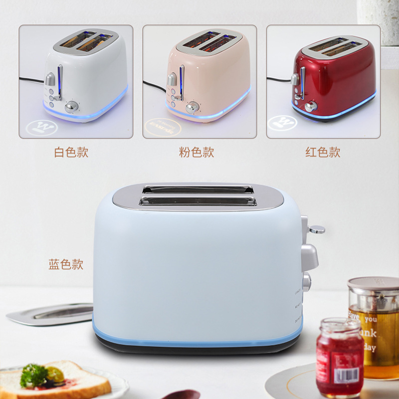 Cross-border small automatic multifunction toasting machine for home breakfast, baking bread, driver's gift, wholesale