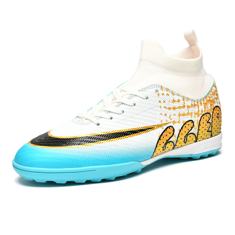 Zapatos de fútbol transfronterizos de alto nivel, niños y niñas, clavos de césped, zapatos de entrenamiento de estudiantes juveniles