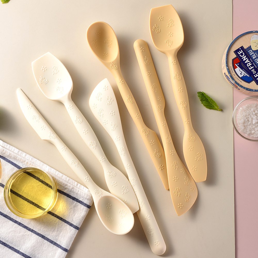 Baking Double-headed Silicone Spatula Integrated Printed Cake Spatula Silicone Spatula