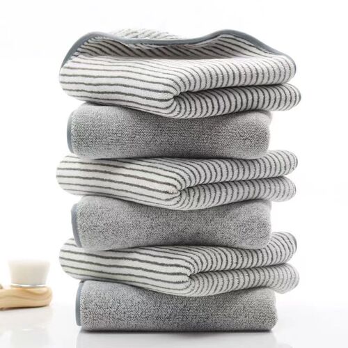 Bamboo charcoal fiber towel absorbs water and thickens for adult household bathing and lint-free soft face towel manufacturer wholesale