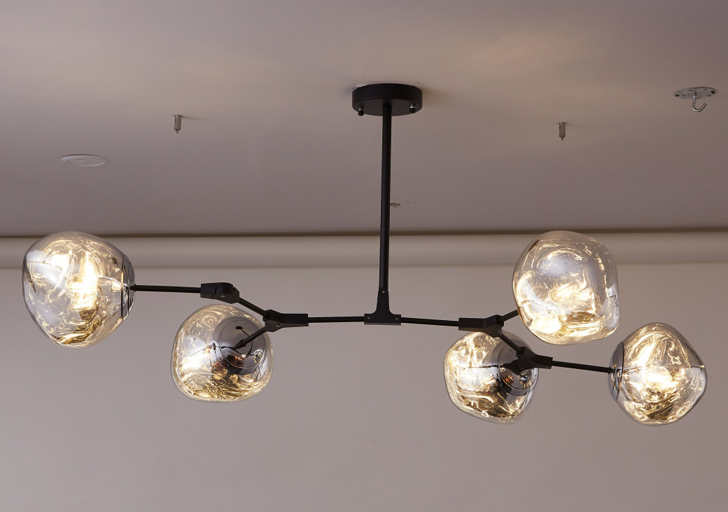 Lámpara de la sala de estar nórdica creativa frijoles mágicos lámpara molecular lava comedor iluminación de dormitorio estilo de iluminación industrial