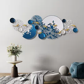 壁挂、壁饰;挂钟、壁钟;浴室镜