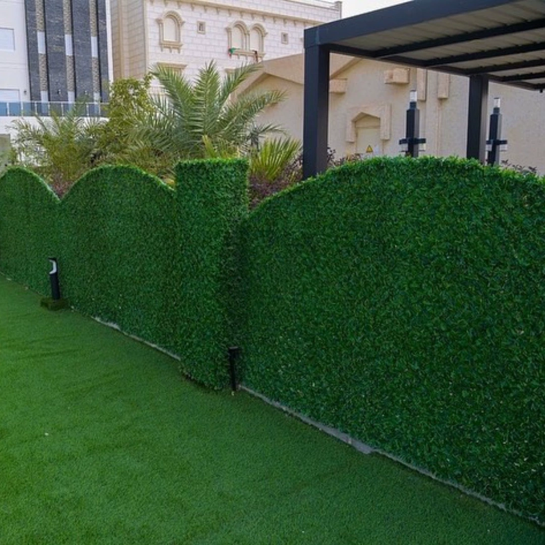 Искусственный газонный забор, декоративный забор из искусственной травы для скрытия клумб, сетчатый изоляционный забор для газона, ПВХ-стена из искусственной травы, огнестойкий