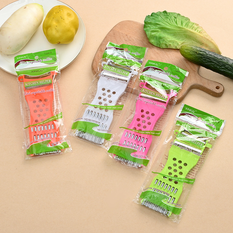 Cortador de alambre grande 5 en 1 cortador de verduras multifuncional de cocina, cortador de alambre de sandía, cortador de pepino en stock al por mayor