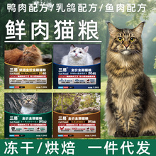 宠物猫粮厂家批发通用型冻干成猫小幼猫粮全价猫烘焙主粮猫舍代发