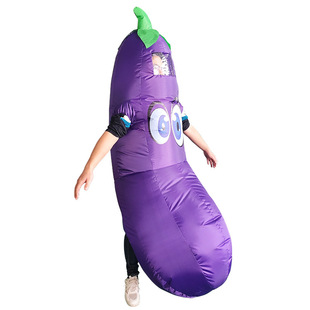 2025 New Inflatable Suit Creative Eggplant Inflatable Costume Bachelorette Party Spoof Props Inflatable Suit Doll Suit